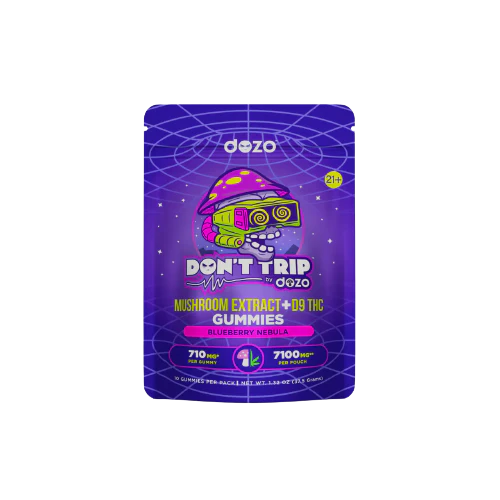 DOZO Dont Trip Mushroom Extract + D9 THC Gummies | 7100MG | Multi Flavors