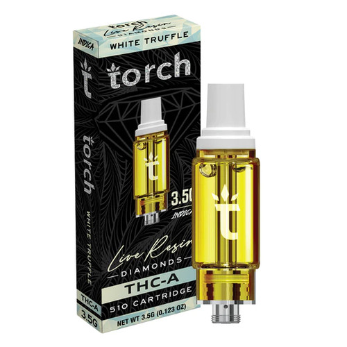 Torch Live Resin Diamonds Cartridges | 3.5G | White Truffle | Indica