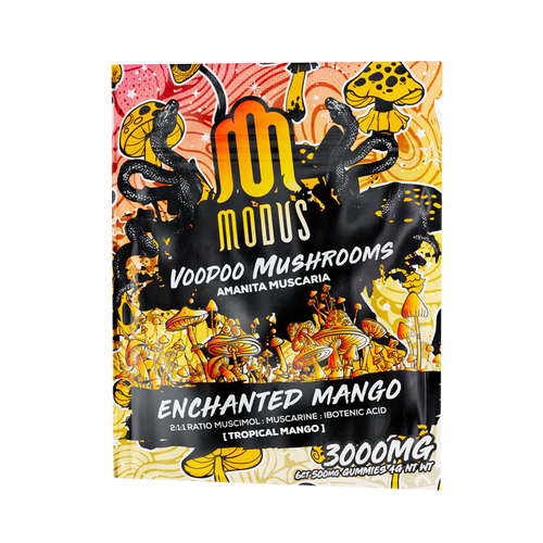 Modus VooDoo Mushroom Gummies | 3000MG | 6 Count | Enchanted Mango