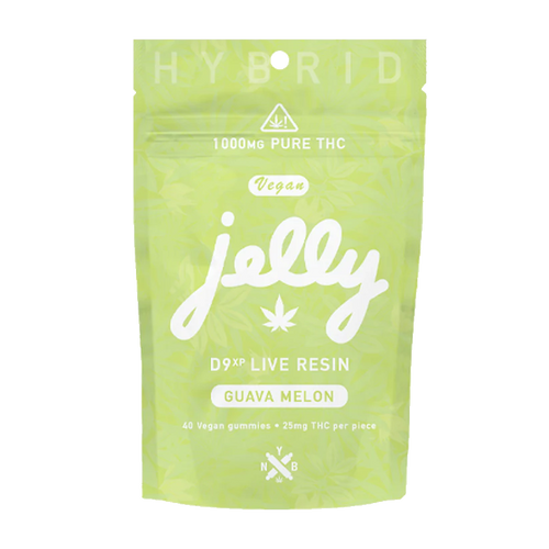 Jelly D9XP Live Resin Gummies | 1000MG THC | Vegan | Guava Melon