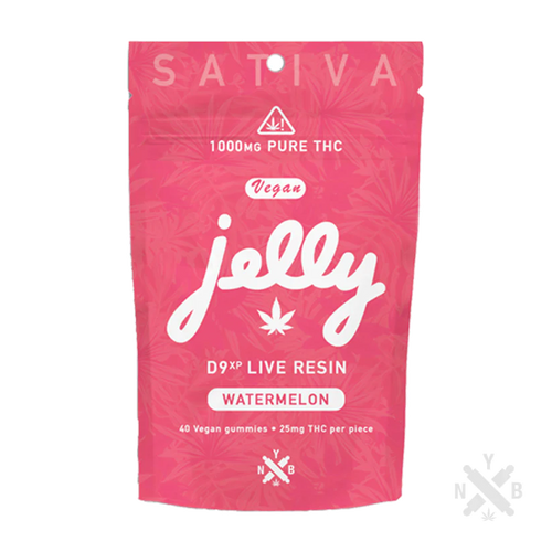 Jelly D9XP Live Resin Gummies | 1000MG THC | Vegan | Watermelon