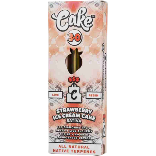 Cake $$$ Moneyline Live Resin Disposable Vape Pen | 3G | Strawberry Ice Cream Cake