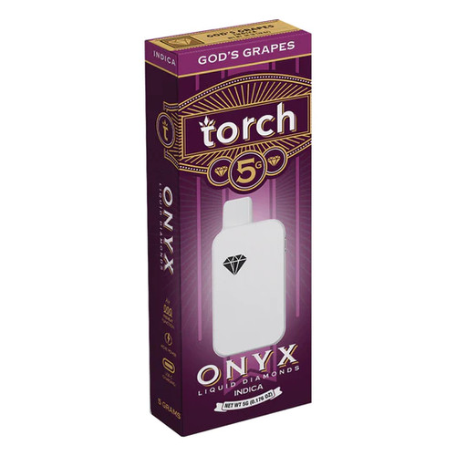 Torch Onyx Liquid Diamond Blend Disposable Vape Pen | 5G | THC-A | God's Grapes