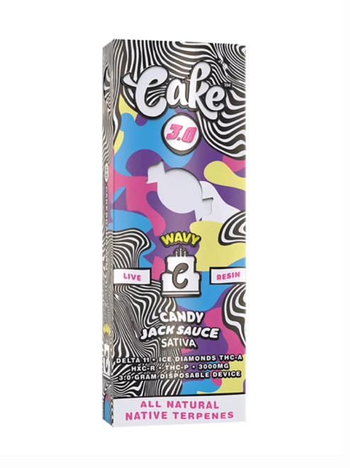 Cake Wavy Live Resin Disposable Vape Pen | 3G | Candy Jack Sauce