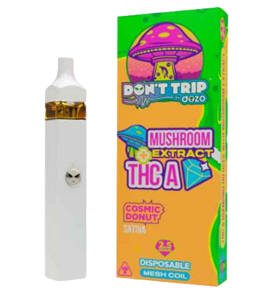 DOZO Don't Trip Mushroom Extracts THC-A Disposable Vape Pen | 2.5G | Cosmic Donut