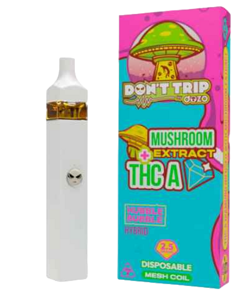 DOZO Don't Trip Mushroom Extracts THC-A Disposable Vape Pen | 2.5G | Hubble Bubble