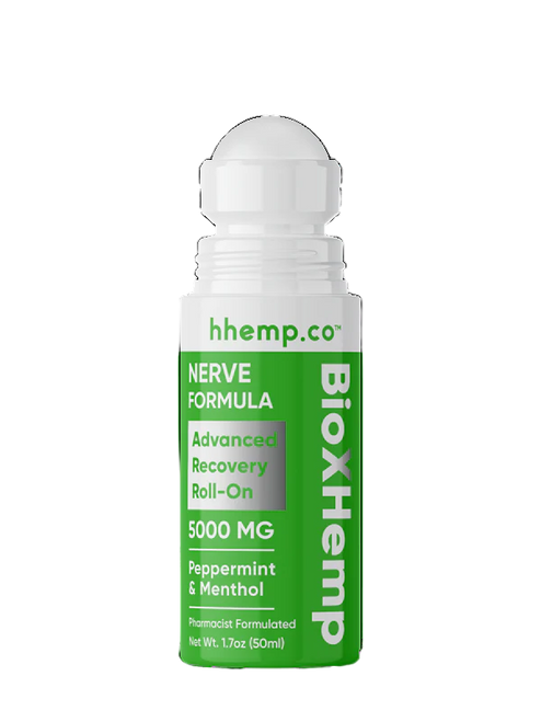 BioXHemp Advanced Nerve Recovery Roll-On | 5000MG | Peppermint - Menthol