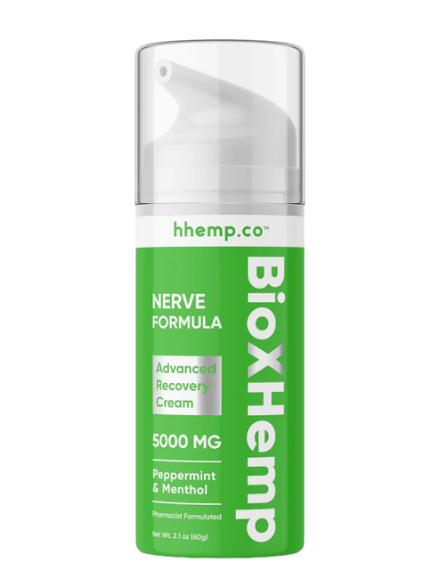 BioXHemp Advanced Nerve Recovery Cream | 5000MG | Peppermint - Menthol