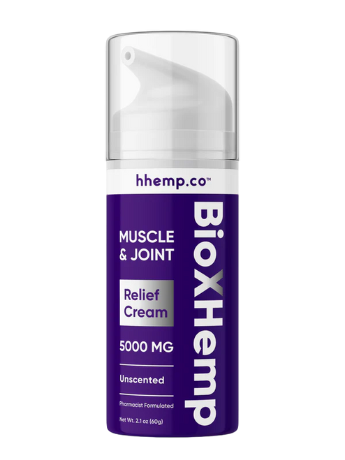 BioXHemp Muscle and Joint Relief Cream | 5000MG | Unscented