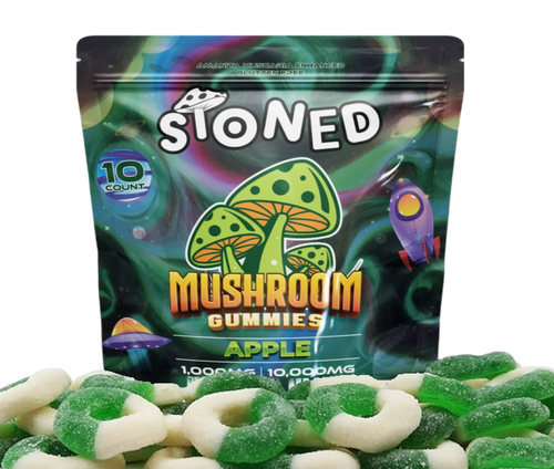 Stoned Amania Muscaria Mushroom Gummies | 10 CT | 10,000MG | Multi Flavors