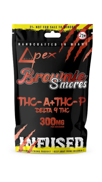 Deltapex | Brownie  | THC-A + THC-P & Delta 9 THC  | 300mg Per Container | Multi Flavors
