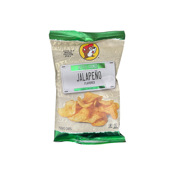 Buc-ee's Kettle Cooked Chips | 2oz | Jalapeno