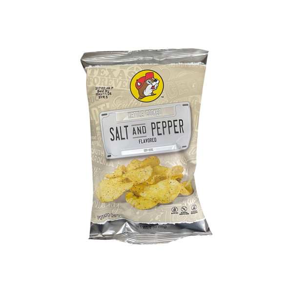 Buc-ee's Kettle Cooked Chips | 2oz | Salt & Pepper