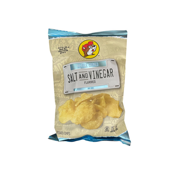 Buc-ee's Kettle Cooked Chips | 2oz | Salt & Vinegar