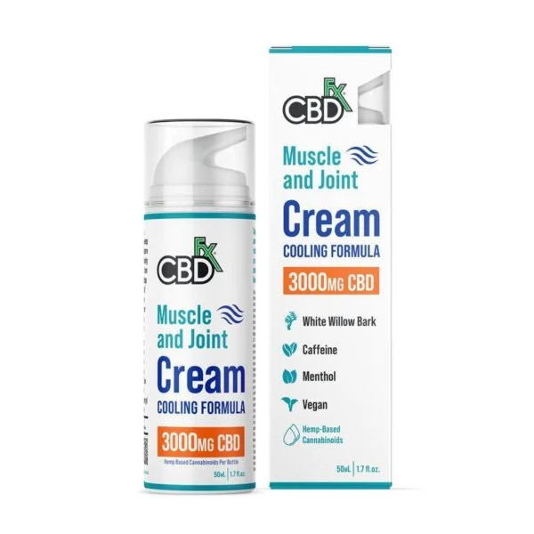 CBDFx CBD Cream For Muscle & Joint: Cooling Formula 3000MG CBD