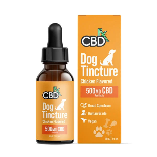 CBDFx CBD Oil For Dogs – Chicken Flavored – 500mg