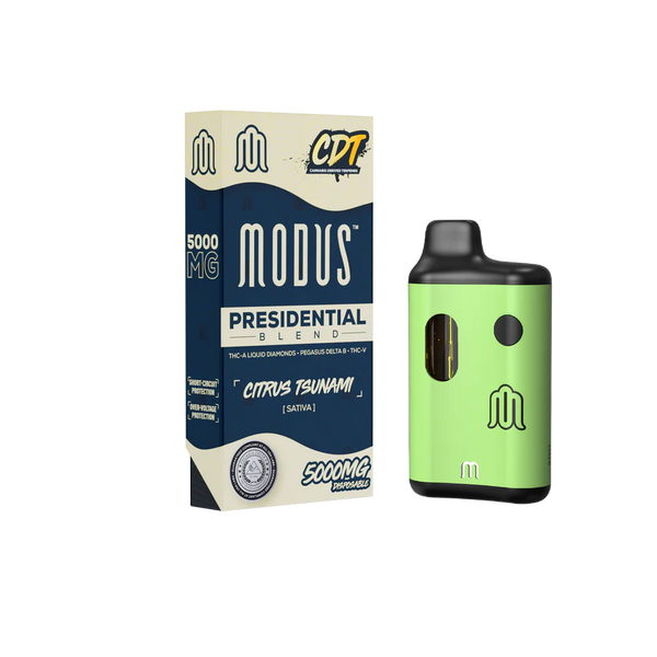 Modus Presidential Disposable Vape Pen | THC-A Liquid Diamonds -  Pegasus Delta8 - THC-V | 5 Grams | Multi Flavors