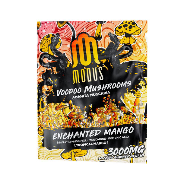 Modus VooDoo Mushroom Gummies | 3000MG | 6 Count | Enchanted Mango