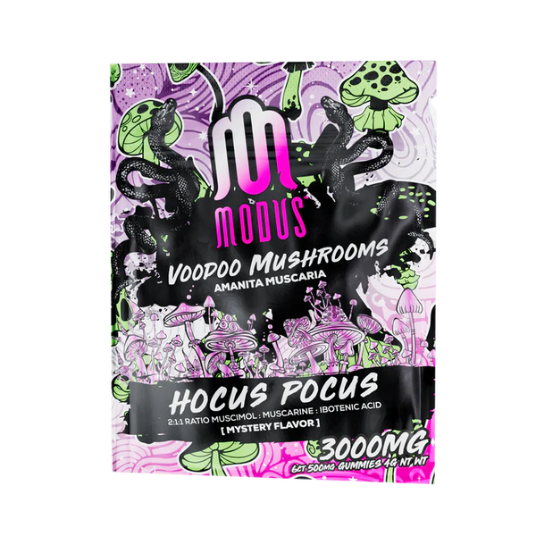 Modus VooDoo Mushroom Gummies | 3000MG | 6 Count | Hocus Pocus