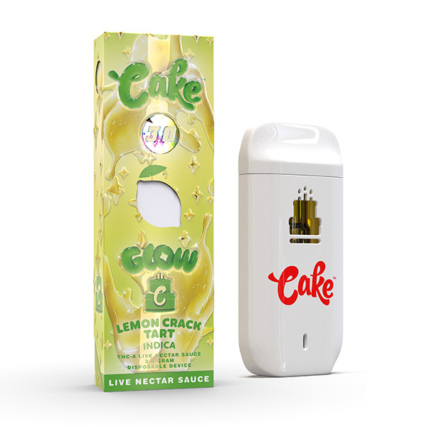 Cake Glow THC-A Disposable Vape Pen | 3G | Lemon Crack Tart