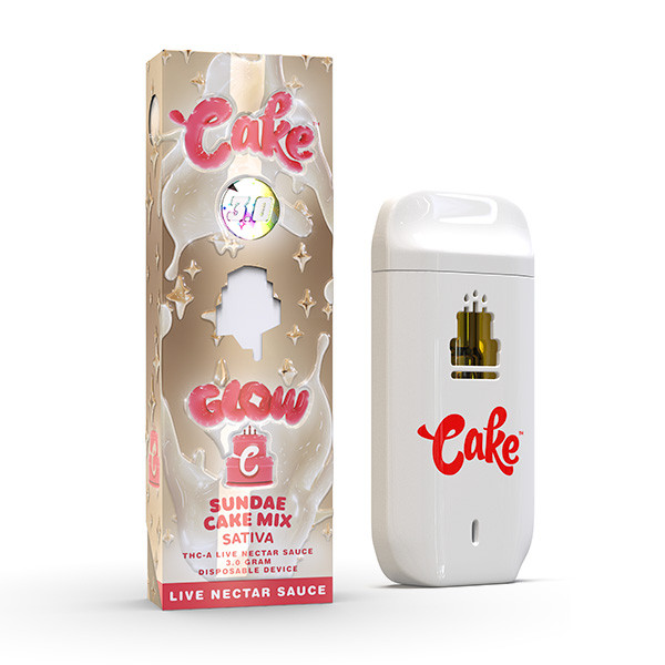 Cake Glow THC-A Disposable Vape Pen | 3G | Sundae Cake Mix