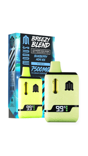 Modus Breezy Disposable Vape Pen | Ice Water Hash Rosin - CB9-A - Pegasus Delta8 - THC-P | 7.5 Grams | Multi Flavors