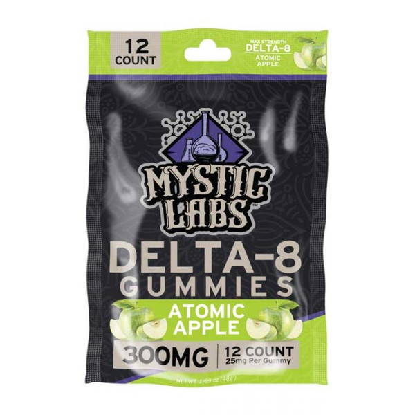 Mystic Labs Delta 8 THC Gummies | 25mg Per Gummy | 12 Count | Multi Flavors