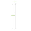 Straw BioPak 4.5x120mm cocktail paper straw - black 2500pcs