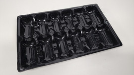 oyster tray one dozen black