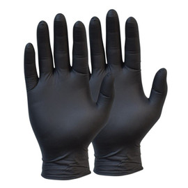 nitrile glove black extra large
