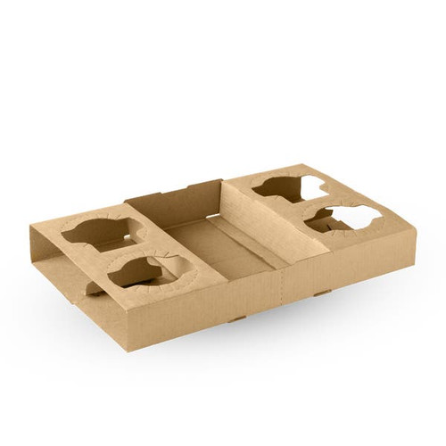 2 & 4 Cup BioCup Paper Tray - 100/carton