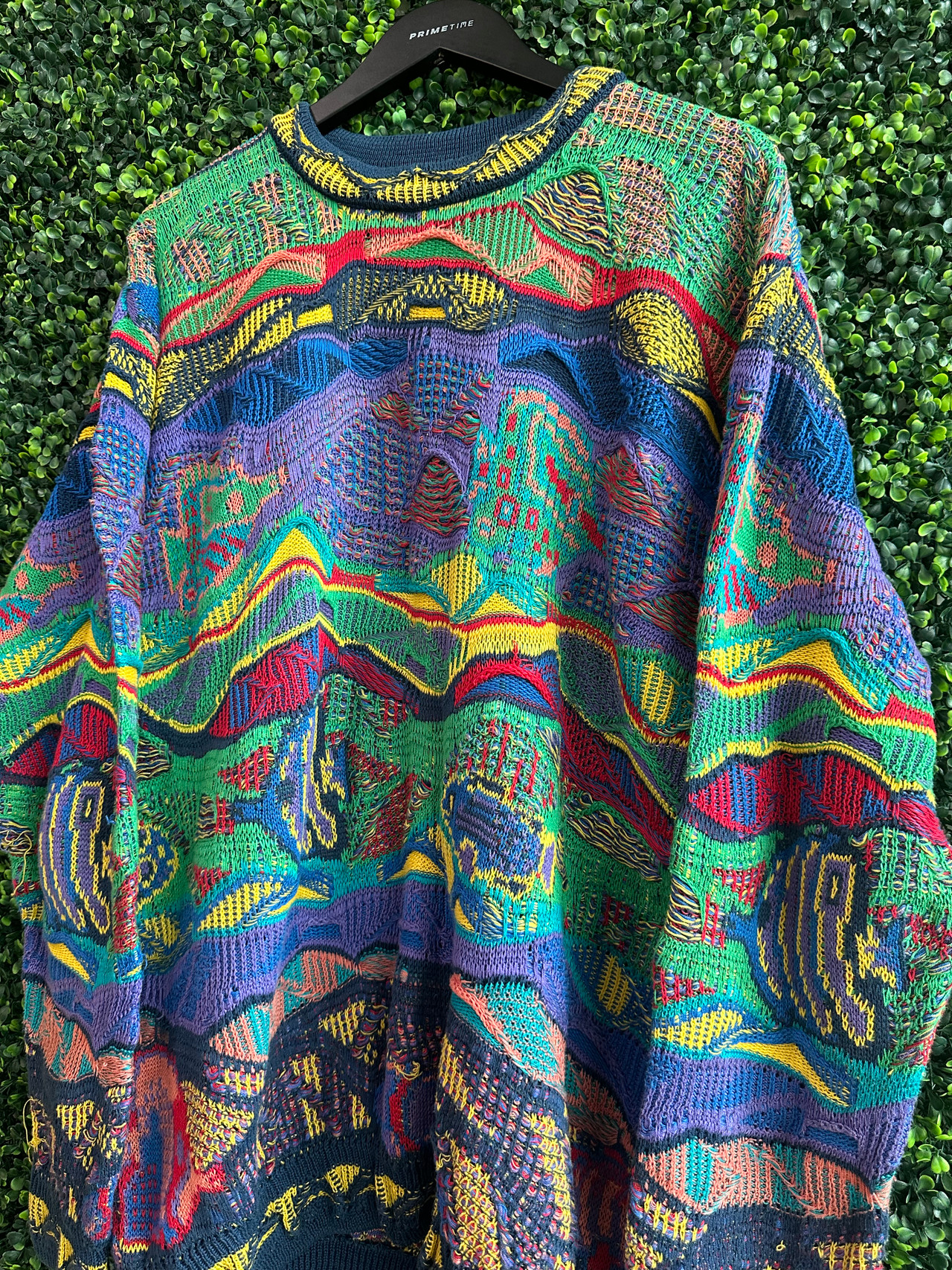 TAN /PINK COOGI SWEATER (SZ XXL) - Primetime