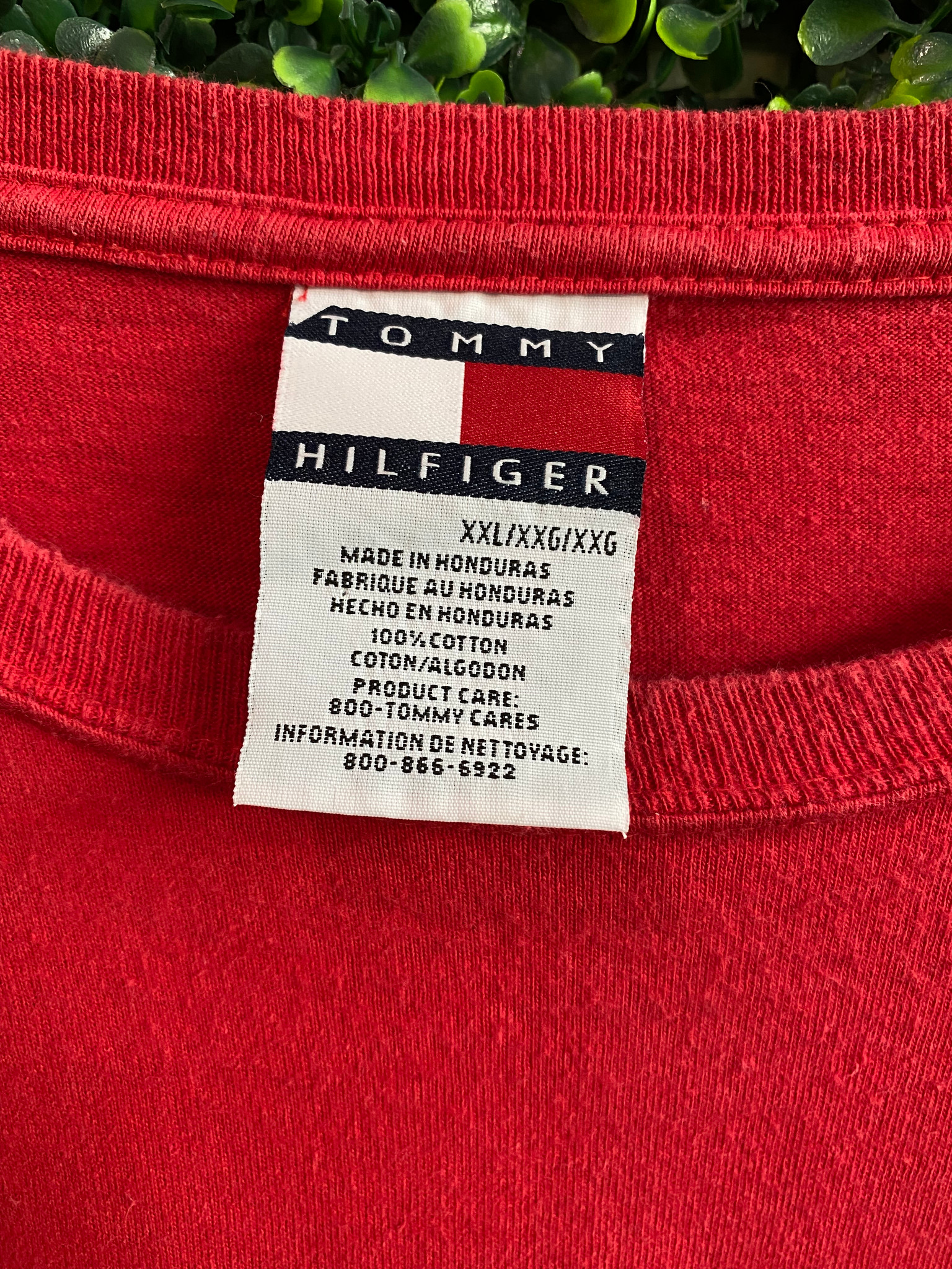 på en ferie acceleration Æble TOMMY HILFIGER SCRIPT TEE RED - Primetime