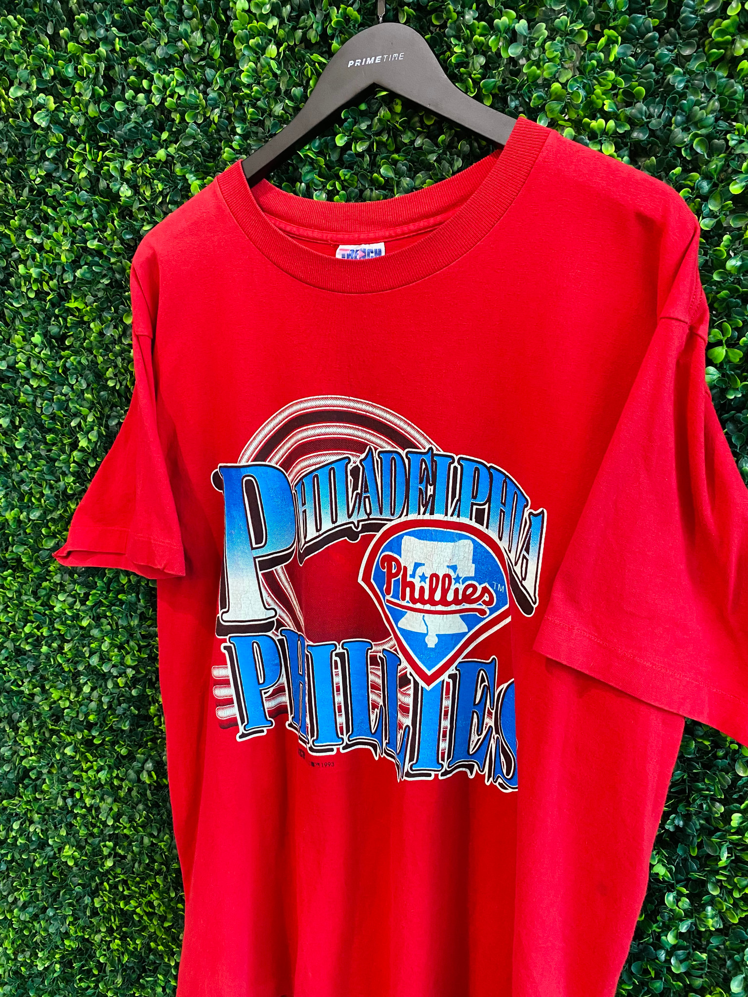 VINTAGE PHILADELPHIA PHILLIES TRENCH ULTRA TAG TEE - Primetime