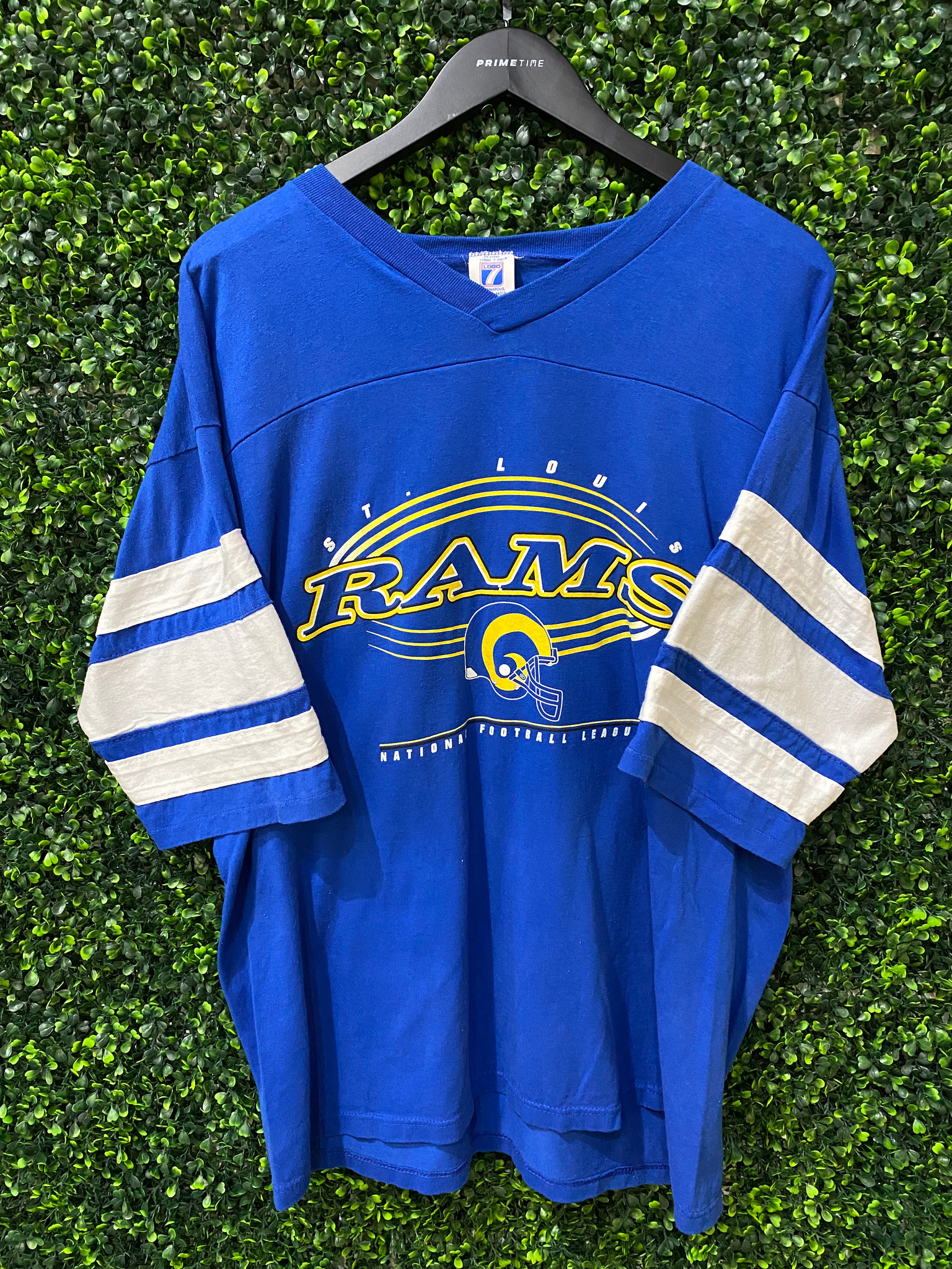 vintage 90s ST. LOUIS RAMS T-Shirt XL football nfl los angeles hip