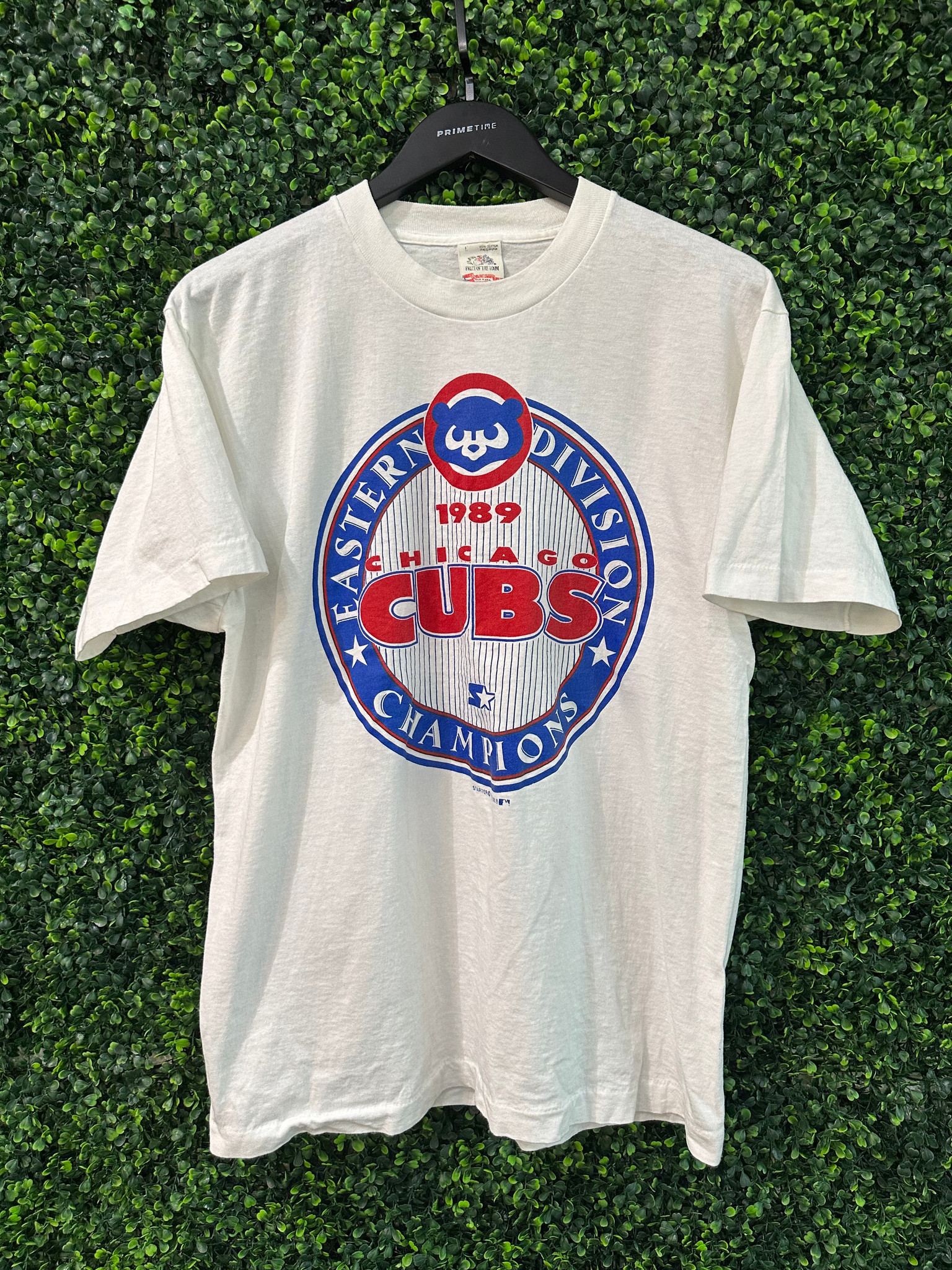 VINTAGE 1989 CHICAGO CUBS EASTERN DIVISION CHAMPS TEE - Primetime