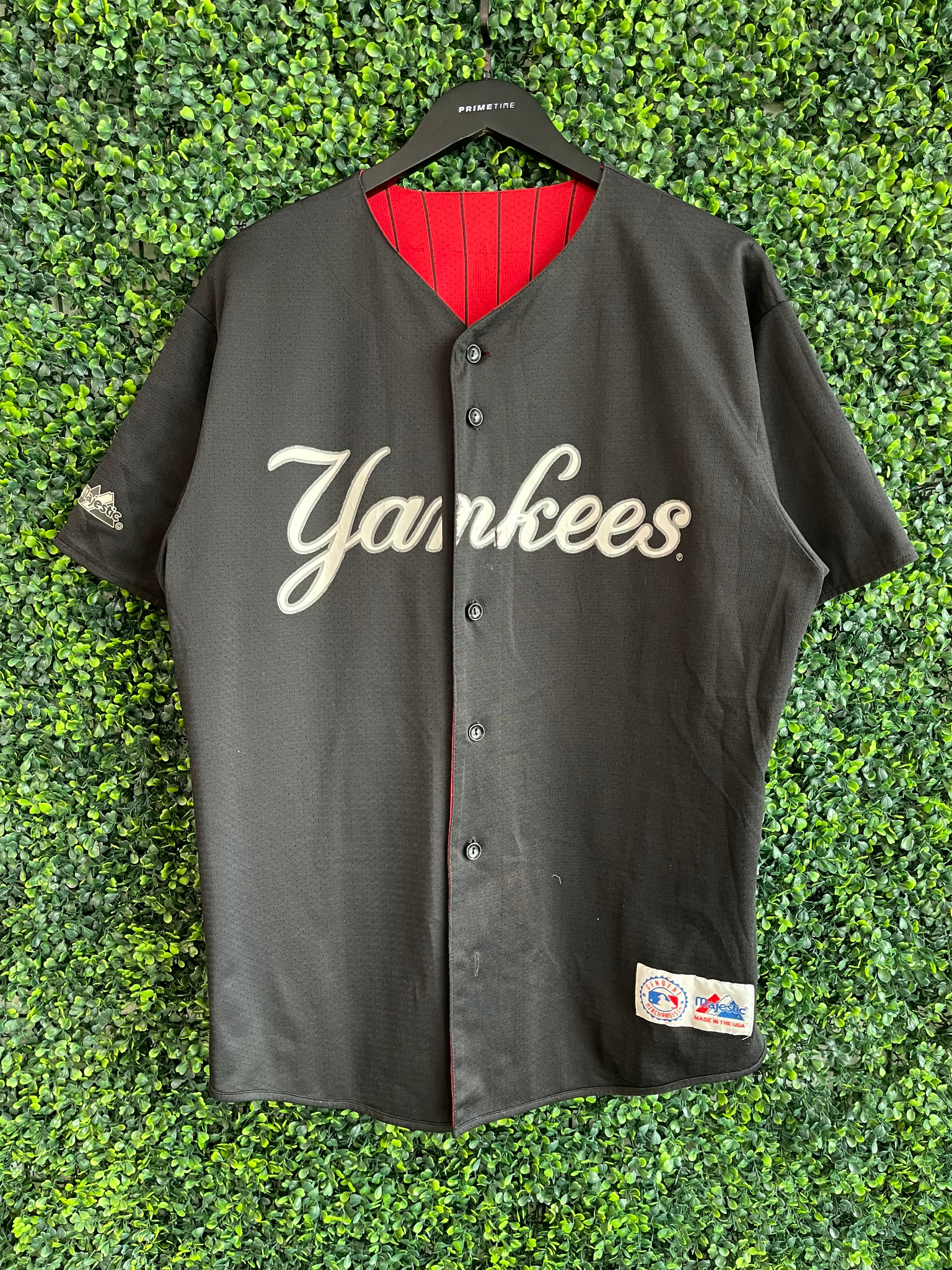 Vintage New York Yankees 100th Anniversary Baseball Jersey XL Majestic 2003