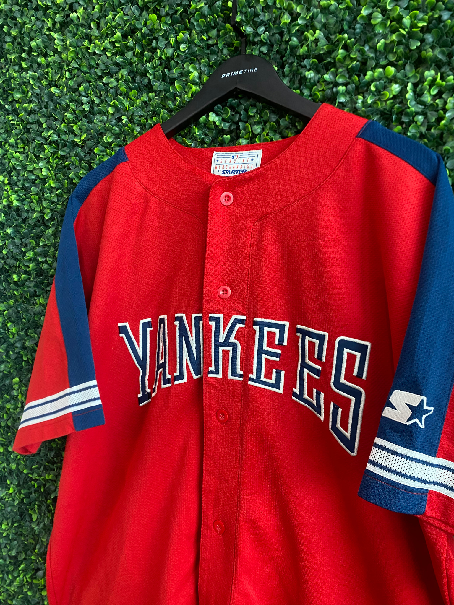 VINTAGE NY YANKEES RED/BLUE STARTER JERSEY - Primetime