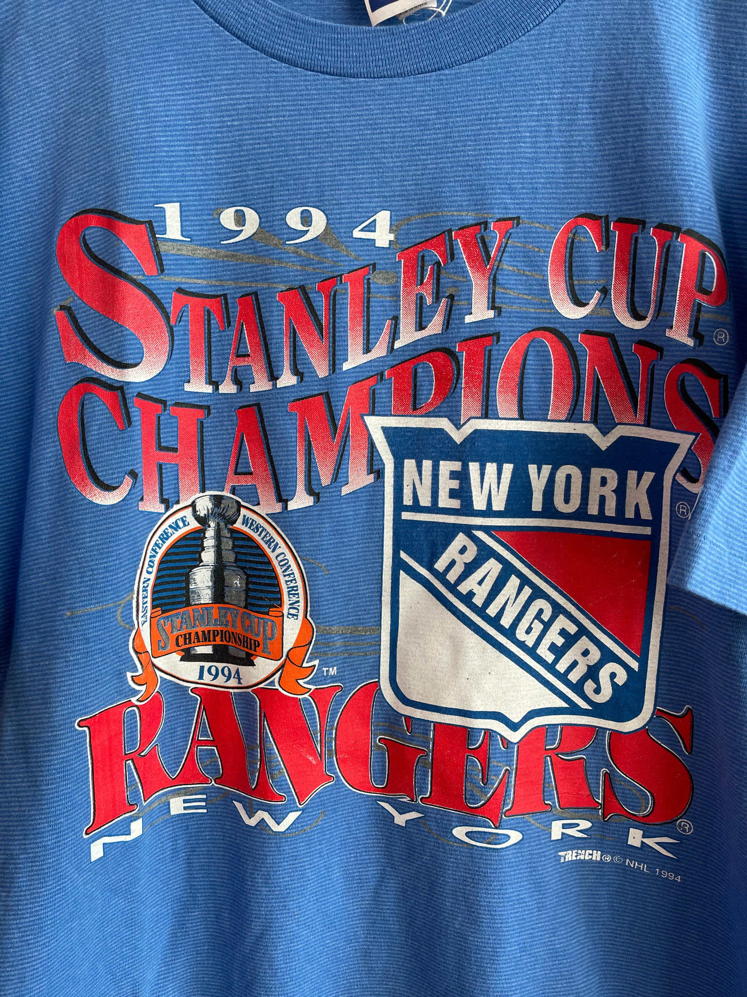 VINTAGE NY RANGERS 1994 STANLEY CUP CHAMPIONS TEE - Primetime