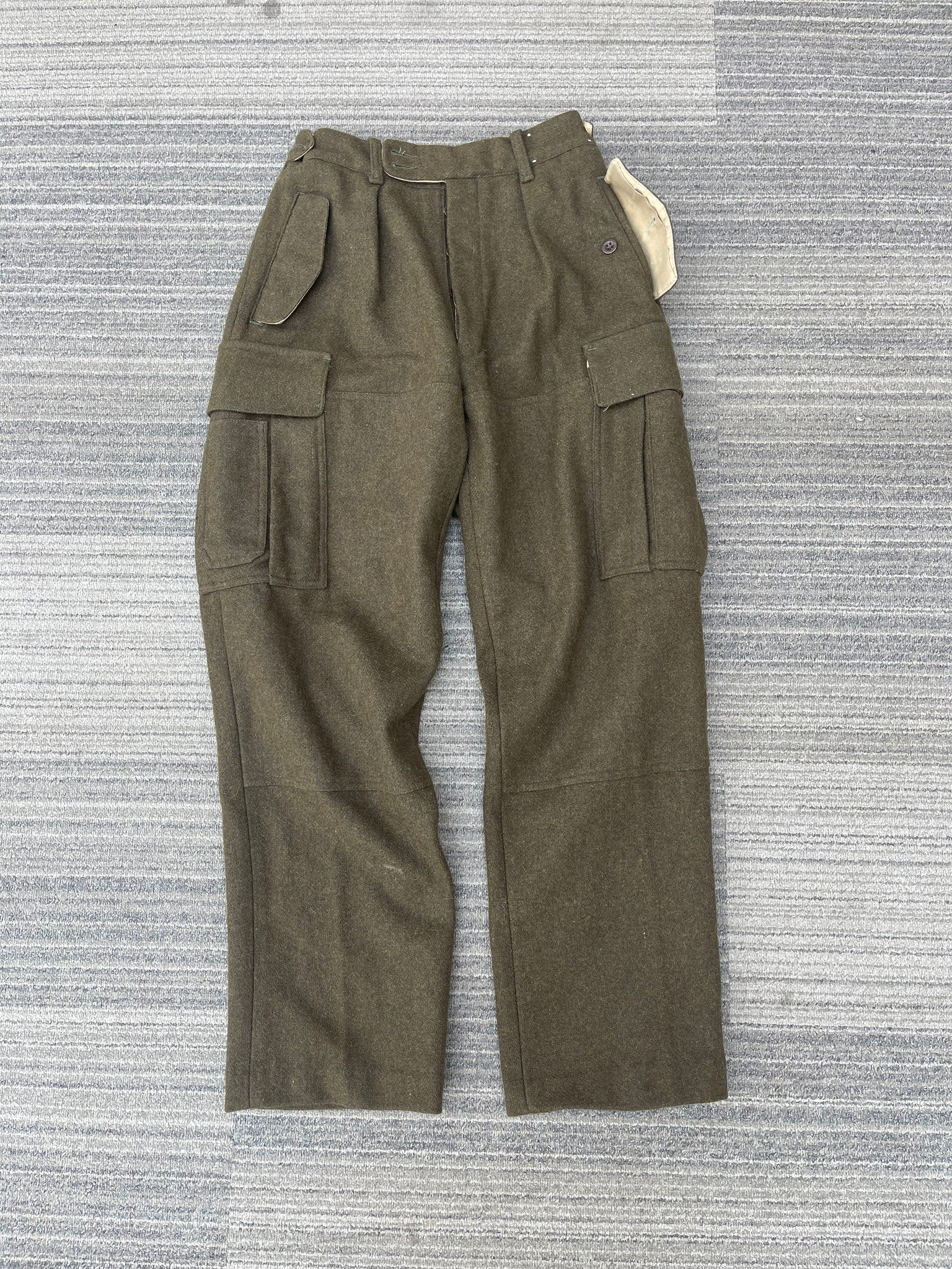 VINTAGE POLO RALPH LAUREN MADE IN USA WOOL/TWEED PANTS (SZ 30/32