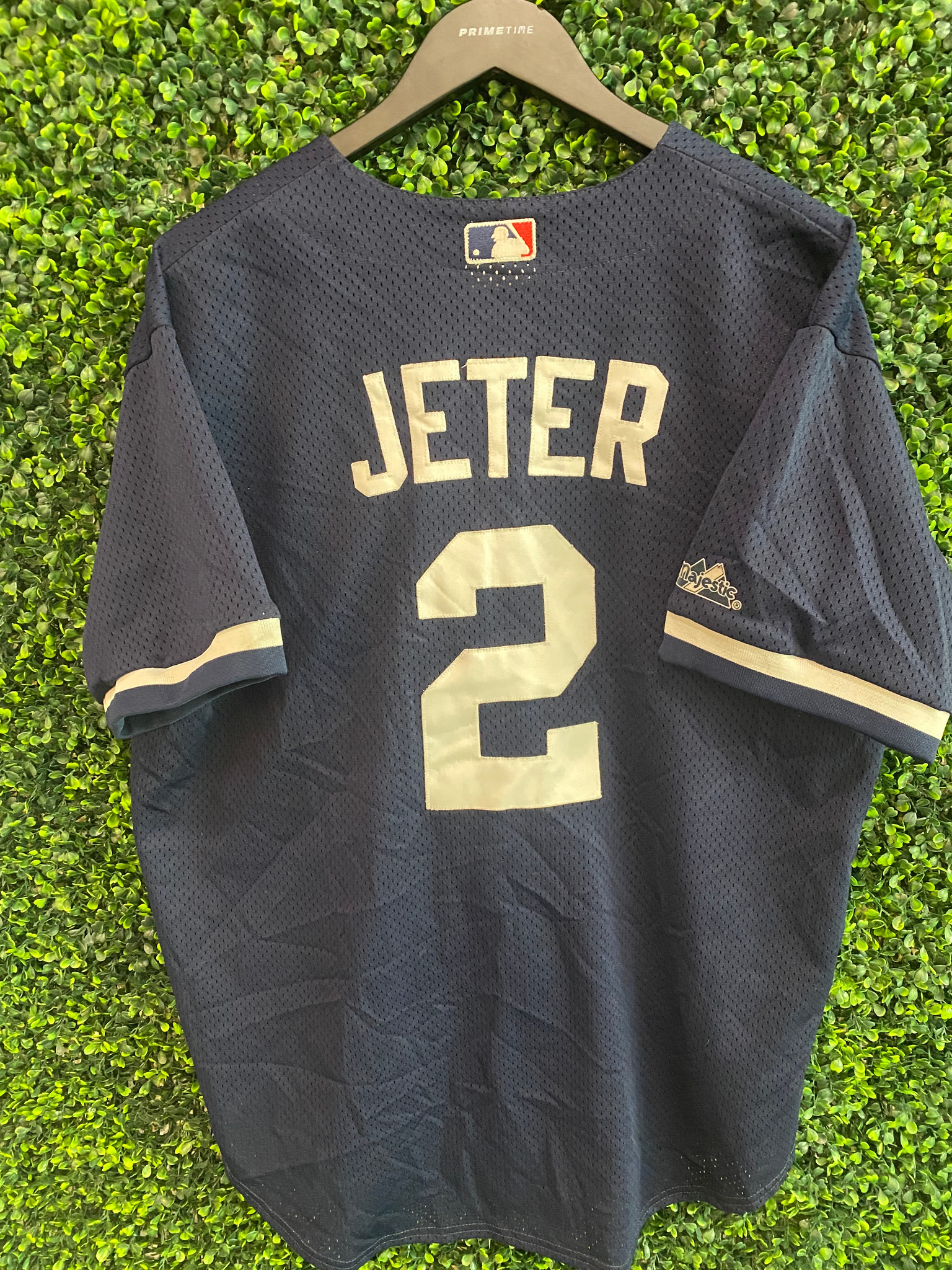 DEREK JETER NY YANKEEES MAJESTIC PINSTRIPE JERSEY - Primetime