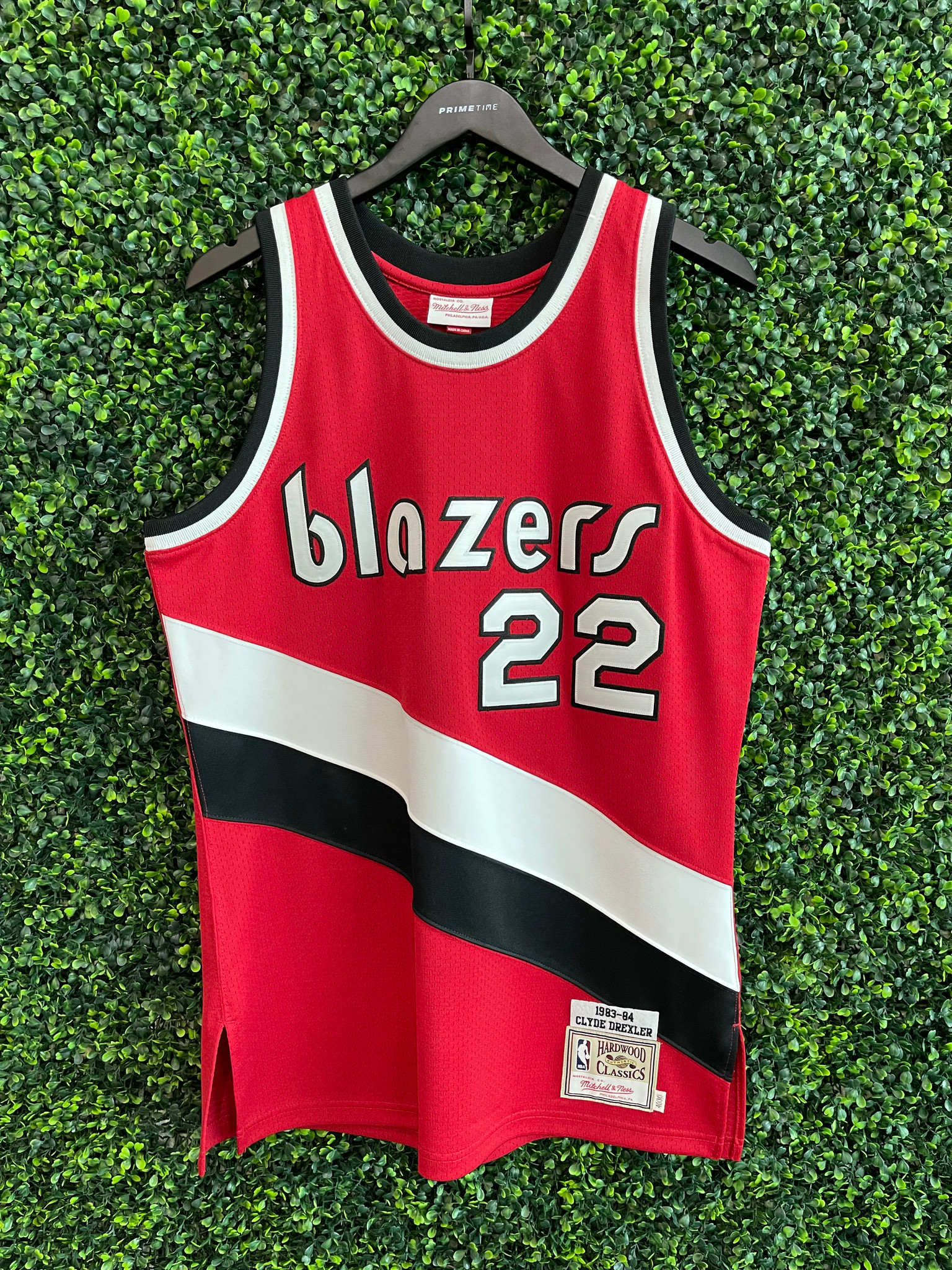 Fanatics Authentic Clyde Drexler Portland Trail Blazers Autographed Red Mitchell & Ness 1990-1991 Swingman Jersey with NBA Top 75 Inscription