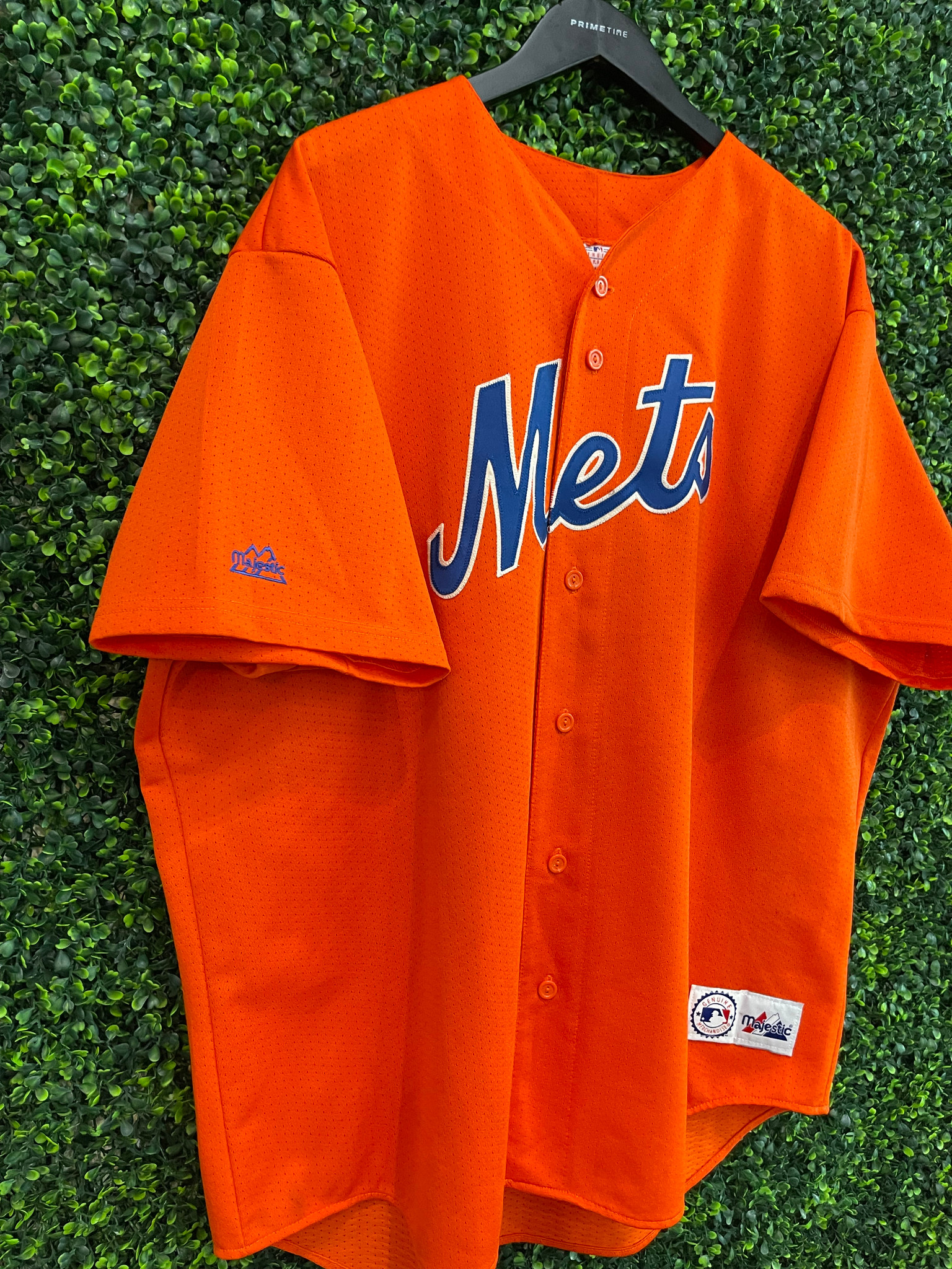 2000s New York Mets Black Orange Majestic MLB Jersey - 5 Star Vintage