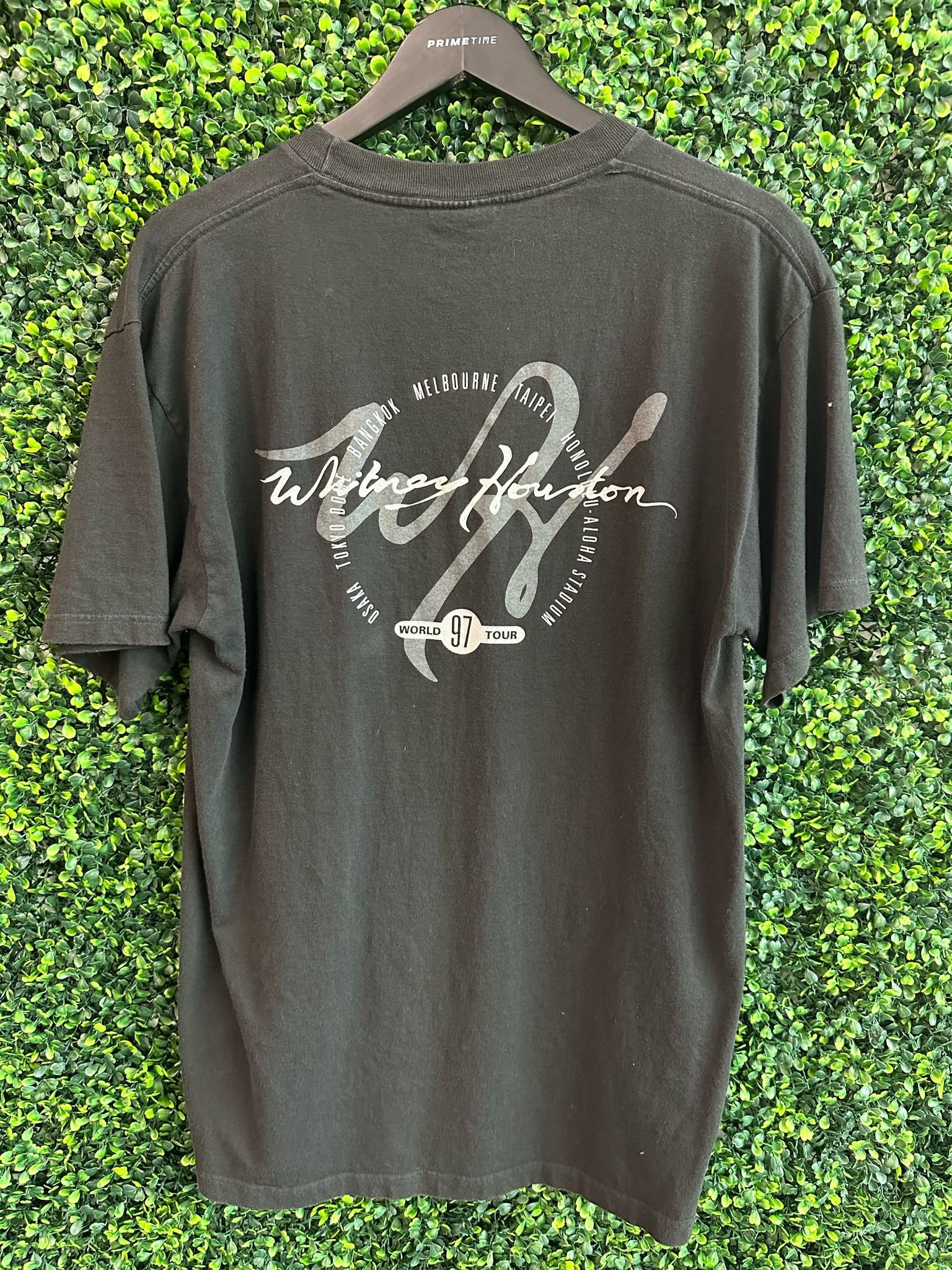 VINTAGE WHITNEY HOUSTON 1997 WORLD TOUR TEE - Primetime