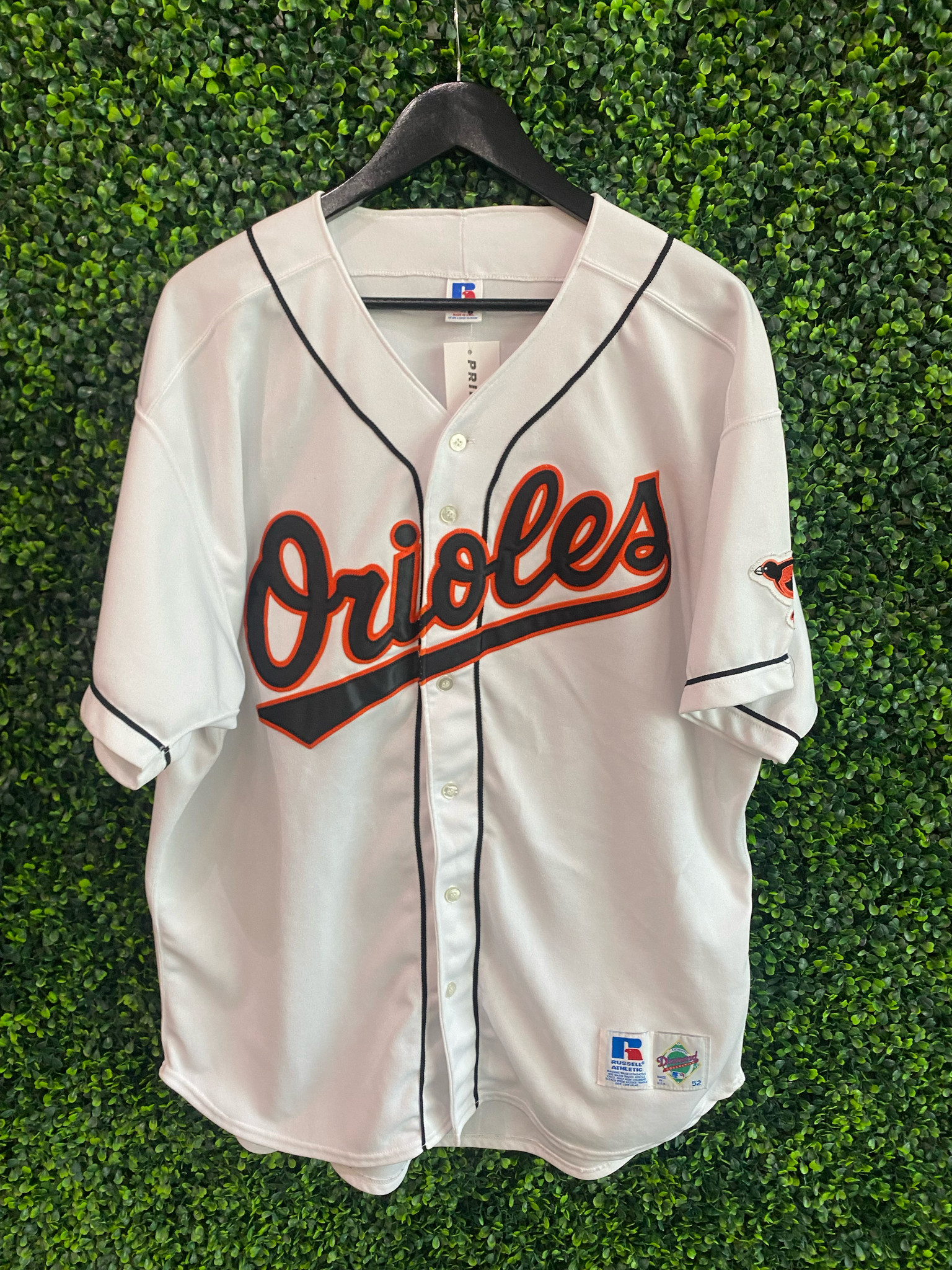 VTG Russell Athletic Baltimore Orioles Diamond Collection Gray Jersey Size  46