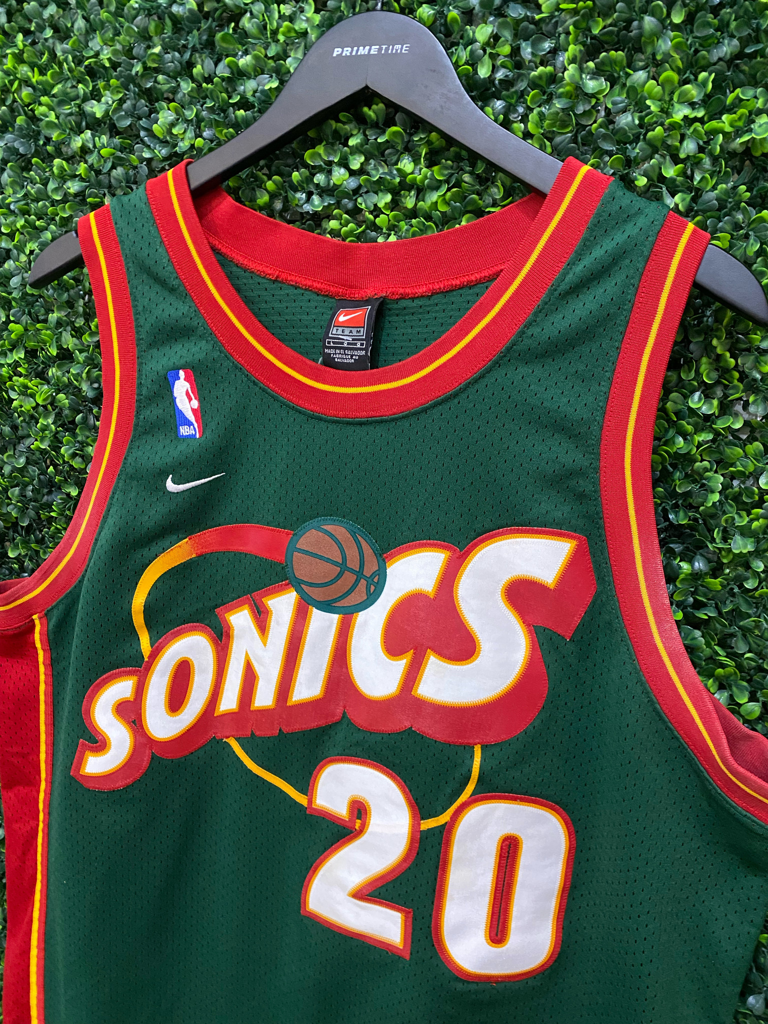 Seattle Sonics Jersey Gary Payton Nike Swingman Supersonics Vtg vintage  Mens XL