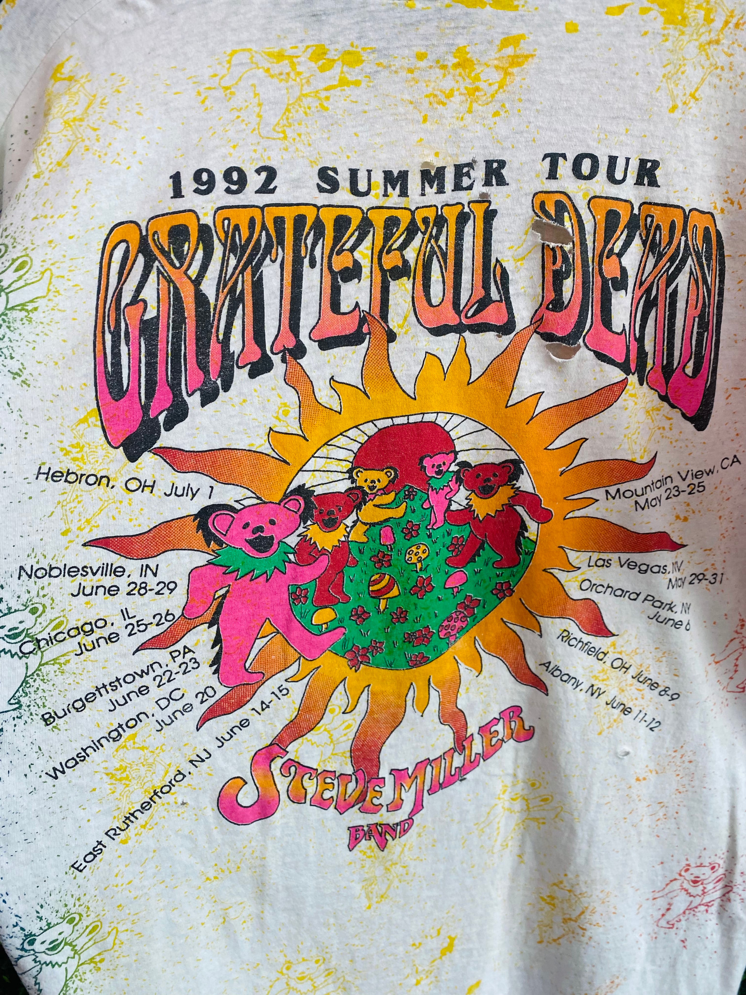 Vintage Grateful Dead Air Jerry 1992 Summer Tour