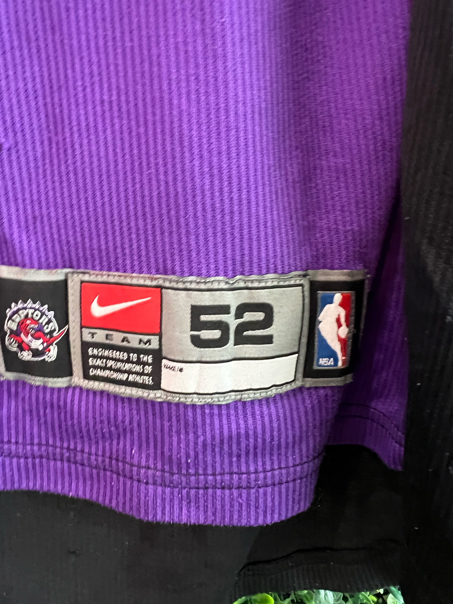 Toronto Raptors Vince Carter Jersey Nike Authentic Original Road Purple 40  M