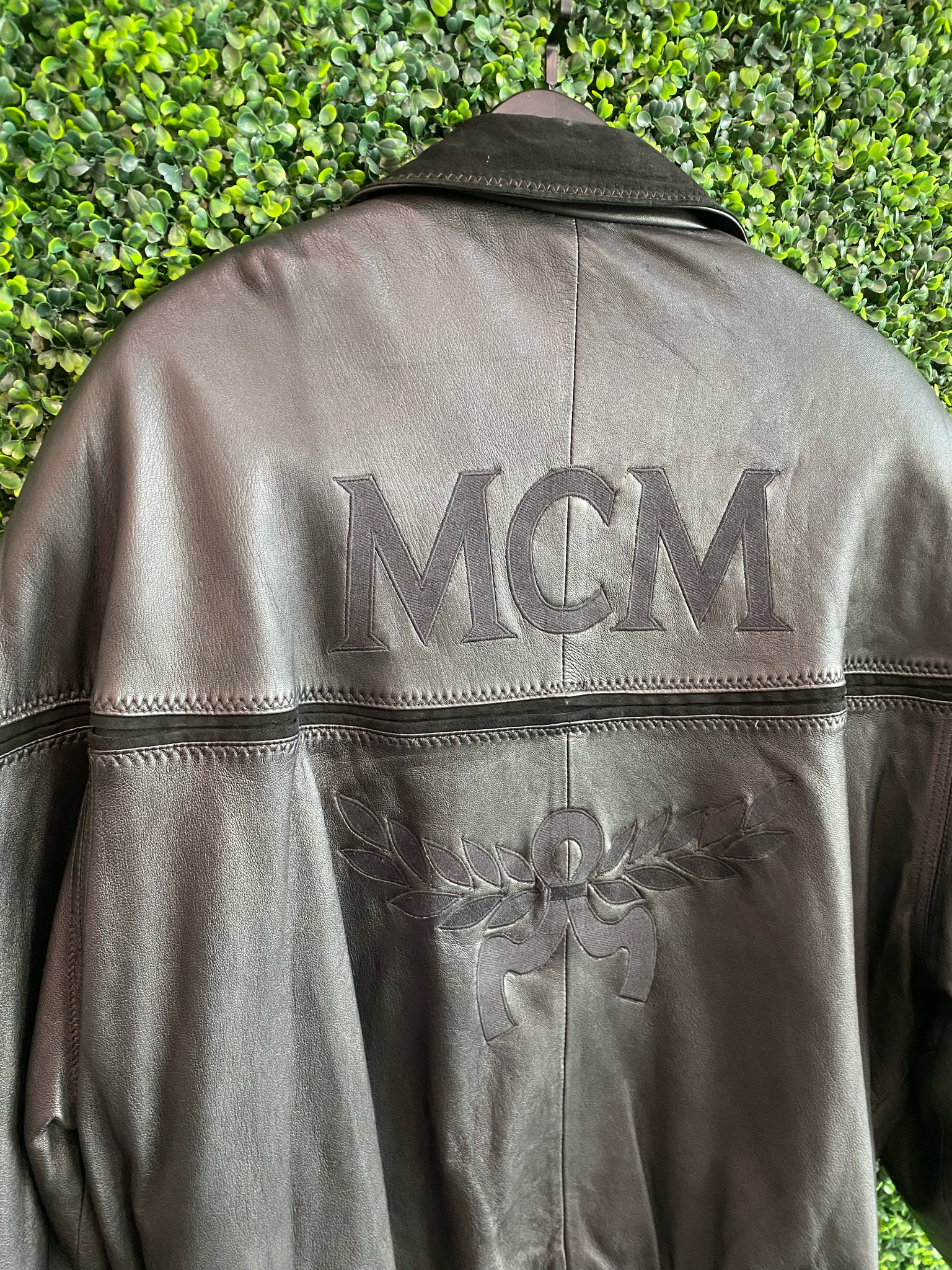 MCM Inspired Brown Customize Men's Leather Jacket – Ruby Leather