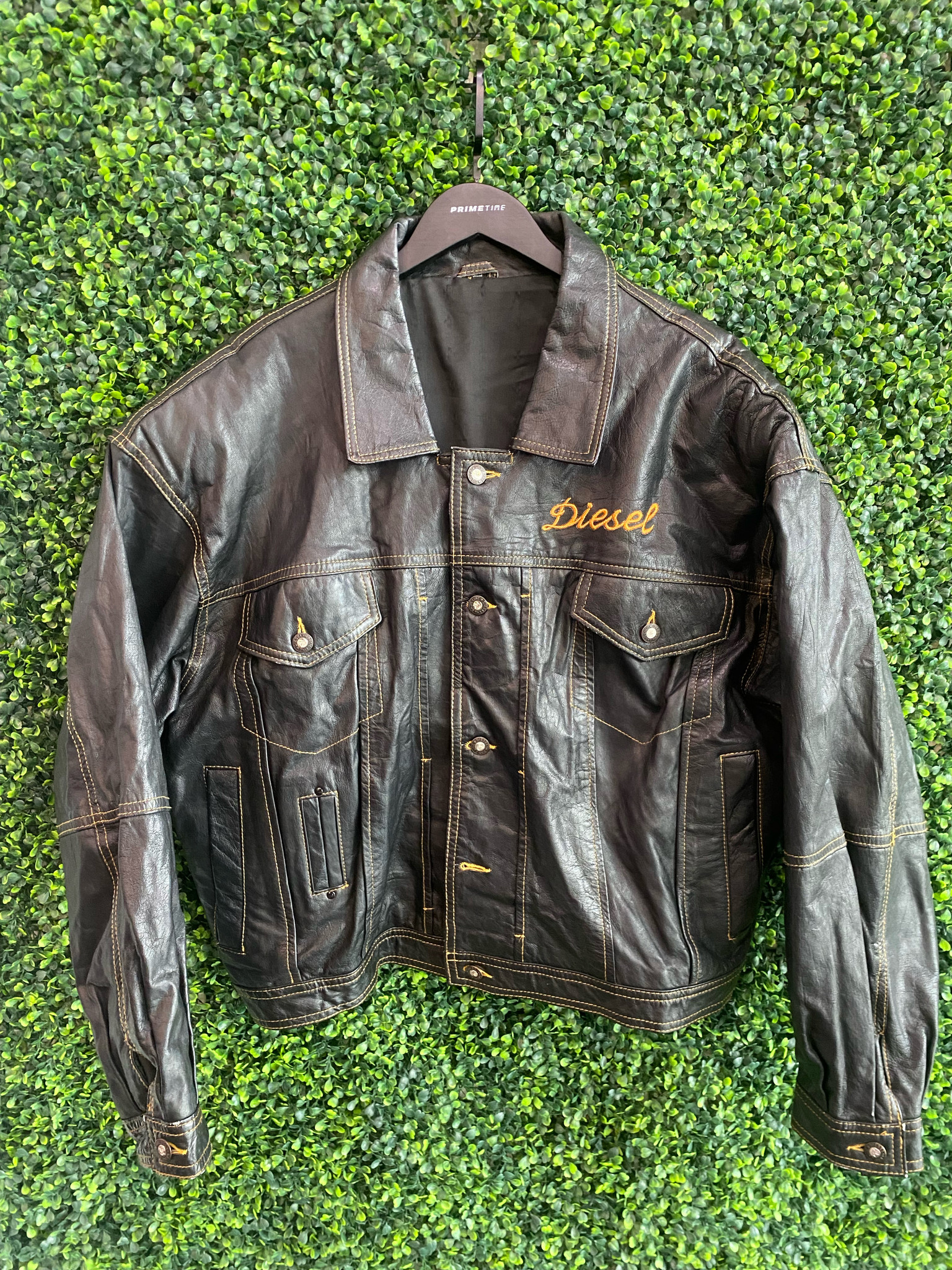 DIESEL LEATHER JACKET - Primetime